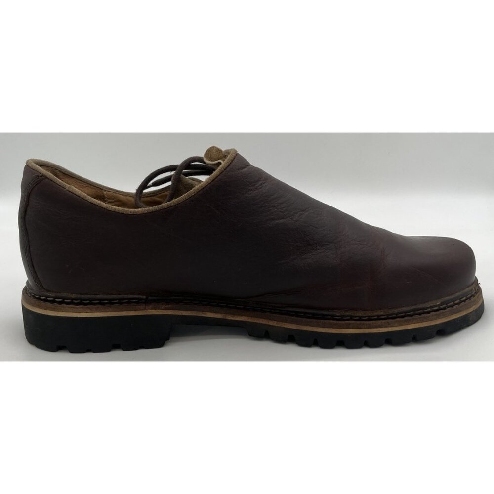 Dirndl + Bua Austria Bavarian Haferlschuhe Brown Leather Mens Shoes EU 45 US 12 - Picture 8 of 14